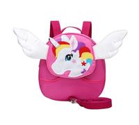 Abaodam Zainetto Antismarrimento Regolabile per Scuola Materna con Cinturino Antipersa e Bottone Antiscivolo Zaino Scuola Elementare Rosa in Resistente per Educazione Precoce