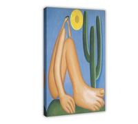 Abaporu by Tarsila Do Amaral - Poster artistico su tela e stampa artistica da parete moderna per camera da letto, 30,5 x 45,7 cm