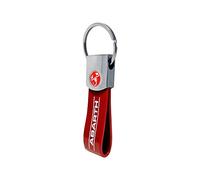Abarth 21767 Portachiavi Ufficiale Scritta Rosso, Scorpione Rosso
