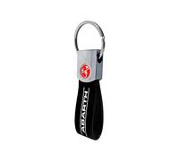 Abarth 21768 Portachiavi Ufficiale Scritta Nero, Scorpione Rosso