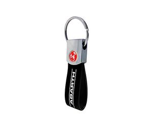 Abarth 21768 Portachiavi Ufficiale Scritta Nero, Scorpione Rosso