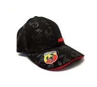 Abarth 4R Quattroerre.it, Capellino da Baseball, Prodotto Ufficiale, Taglia Regolabile, Visiera Curva, con Etichetta di Originalità, Nero