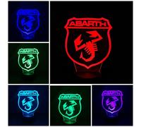 ABARTH 595 695 esseesse Lampada led 3D Personalizza la tua passione idea REGALO