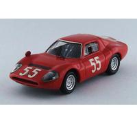 Best Model BT9559 ABARTH OT 1300 N.55 14th 1000 KM MONZA 1966 FISCHHABER-FURTMAY