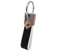 Abarth Portachiavi Ufficiale Key Ring Carbon, Bianco