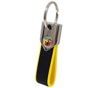 Abarth Portachiavi Ufficiale Key Ring Carbon, Giallo