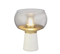 Abatjour Contemporaneo Calice Acciaio Bianco Ottone 1 Luce E27