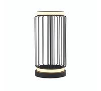 Abatjour Contemporaneo Circolo Alluminio Bianco Silicone Nero Led 12W 3000K [EEK: A++]