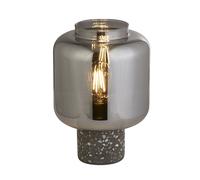 Searchlight X Lampada da tavolo Vessel, grigio / grigio fumo, cemento, vetro Searchlight