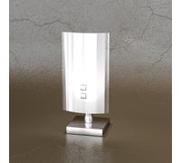 Abatjour Contemporaneo Shadow Metallo E Vetro Bianco 1 Luce G9