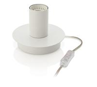 Abatjour Contemporaneo Up And Down Metallo Bianco 1 Luce E27