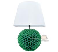 Abatjour in ceramica Pigna Siciliana lume lampada da tavolo comodino madreperla [EEK: A]