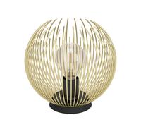 Abatjour Industrial-Nordico Acciaio Nero E Oro 1 Luce E27