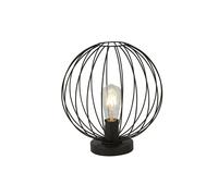 Abatjour Industrial-Nordico Rondo Acciaio Nero 1 Luce E27