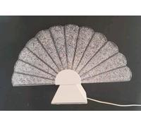 Abatjour Moderna Vintage In Vetro Di Murano 1 Luce Lampada Da Tavolo Bianca