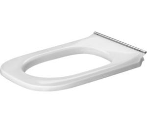 Abattant de W.-C. Duravit D-Code, sans couvercle, axe de charnière traversant, 368x496mm, rallongé, blanc brillant, charnières en acier inoxydable, 0060910000, 0060910000