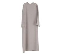 Abaya - Abito da donna Dubai Luxe, elegante e alla moda, a maniche lunghe, abito lungo medio orientale, tinta unita, stile turco, abaya, abbigliamento etnico islamico