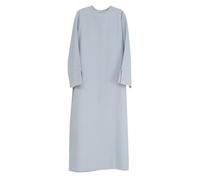 Abaya - Abito da donna Dubai Luxe, elegante e alla moda, a maniche lunghe, abito lungo medio orientale, tinta unita, stile turco, abaya, abbigliamento etnico islamico