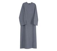 Abaya - Abito da donna Dubai Luxe, elegante e alla moda, a maniche lunghe, abito lungo medio orientale, tinta unita, stile turco, abaya, abbigliamento etnico islamico