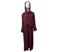 Abaya Maxi Dress Donna Kaftan Gown Islamico Hijab Abaya Jilbab Con Sciarpa