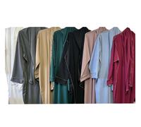 Abaya Maxi Dress Kaftan Islamico Per Donne Con Hijab Jilbab Preghiera