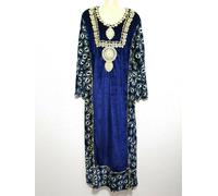 Abaya Vestito Maxi Khimar Djelaba Jellabiya Jellaba Abito di Velluto Invernale M