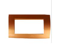Abb 2cse0421sfp elos placca soft tecnopolimero 4 moduli rosso rame