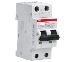 ABB DS201 INT.DIFF.MAGN. 6KA 1P+N A B10 30MAt, White