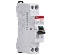 ABB DS301C C20 A30 RCBO - Interruttore FI/LS 20 A, 30 mA, 6 kA, caratteristica C, tipo A, 1P+N, 1 unità divisoria, interruttore combinato per guida DIN 2CSR255163R1204