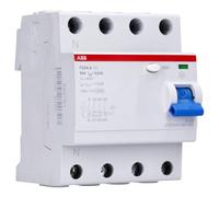 Abb F204A-63/0,03L Fi - Interruttore Circuito 4P, Tipo A, 63A, 30mA, N SX