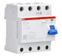 Abb Interruttore Fi Rcd Corrente Guasto Salvavita F204a-63/0,3 63A 300mA 4 Poli