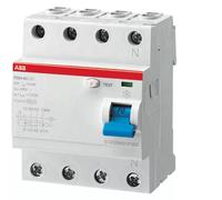 Abb f427838 f204 a 40a 300ma 0,3a interruttore differenziale puro 4p