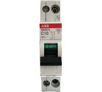 Abb INTERRUTTORE DIFF MAGNETOTERMICO 1P+N 6A 4,5KA AC 30mA 1 MODULO