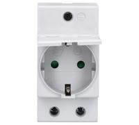 Abb M1175-C Presa Schuko con Coperchio, White