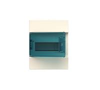 Centralino ABB da parete 8 moduli IP41 porta blue petrol bianco 41P08X12