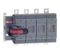 ABB OS250B04N2P interruttore fusibile, funzionamento anteriore, 4 poli, British Standard, B1-B3, maniglia e albero inclusi (ABBOS250B04N2P)