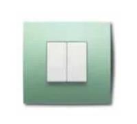 ABB PLACCA 2 MODULI, VERDE PASTELLO