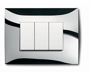 Abb Placca 3 Moduli Cromo Lucido 2CSK0315CH