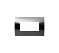 ABB PLACCA 4 MOD. METAL BLACK LUCIDO