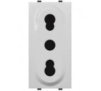 Abb Presa 2P+T Bivalente P17/11, White