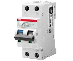 ABB RCBO System Pro M Compact DS201 - Interruttore FI/LS 20A, 2 poli, sensibilità 300 mA, montaggio su guida DIN