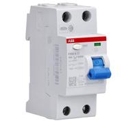 ABB RCD - Interruttore differenziale salvavita, bipolare, da 25 A, corrente differenziale 0,03 A, per corrente d'errore