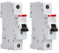 ABB S201 B13 INTERRUTTORE AUTOMATICO 6KA 1P, White (Confezione da 2)