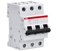 ABB S203 B25 INTERRUTTORE AUTOMATICO 6KA 3P, white
