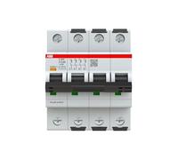 ABB S300P - Interruttore di circuito tipo Z, polo 4 500 mA 415 V, capacità di spegnimento 100 kA, sistema Pro M Compact