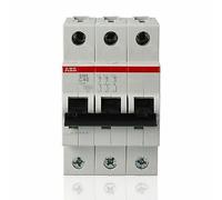 ABB S203-C40 - Leitungsschutzschalter, Char. C, 40 A, 3 polig