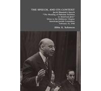 Abba A. Solomon THE Speech, and Its Context (Tascabile)
