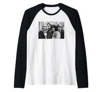 Abba - Ritratto di Gruppo Pop Svedese Super Trouper 1980 Maglia con Maniche Raglan