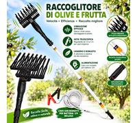 Abbacchiatore olive scuotitore raccogli scuotiolive elettrico 3 metri 12V 400W