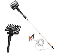 Abbacchiatore e scuotitore elettrico telescopico per olive a batteria 12V 400W fino a 1000 battiti al minuto scuotiolive dal peso ridotto ergonomico e maneggevole comprensivo di cavi con morsetto